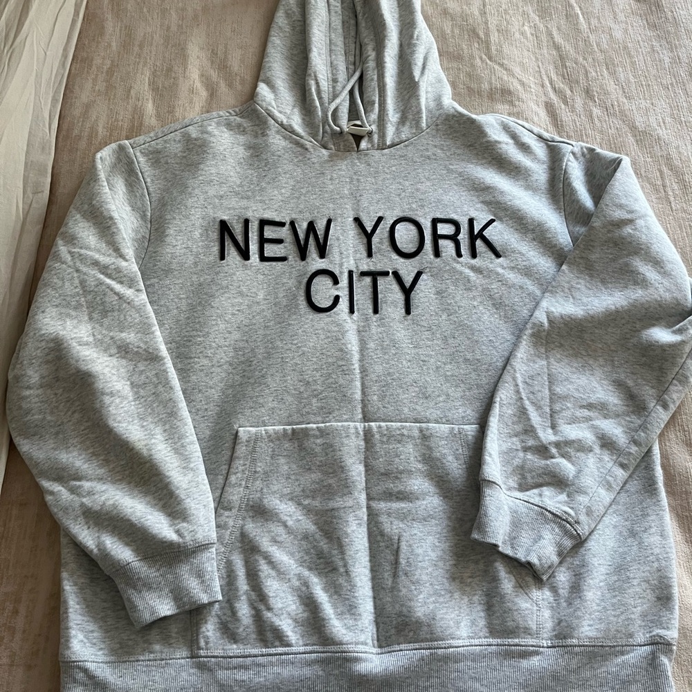 H&M Light Gray New York City Hoodie
